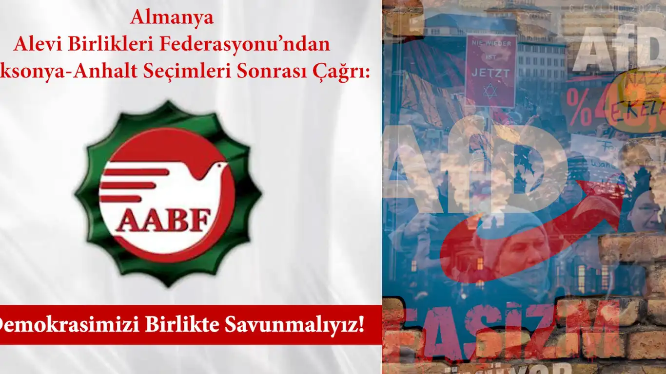 Almanya Alevi Birlikleri Federasyonu'ndan Saksonya-Anhalt seçimleri sonrası açık Almanya Alevi Birlikleri Federasyonu'ndan Saksonya-Anhalt seçimleri sonrası açık