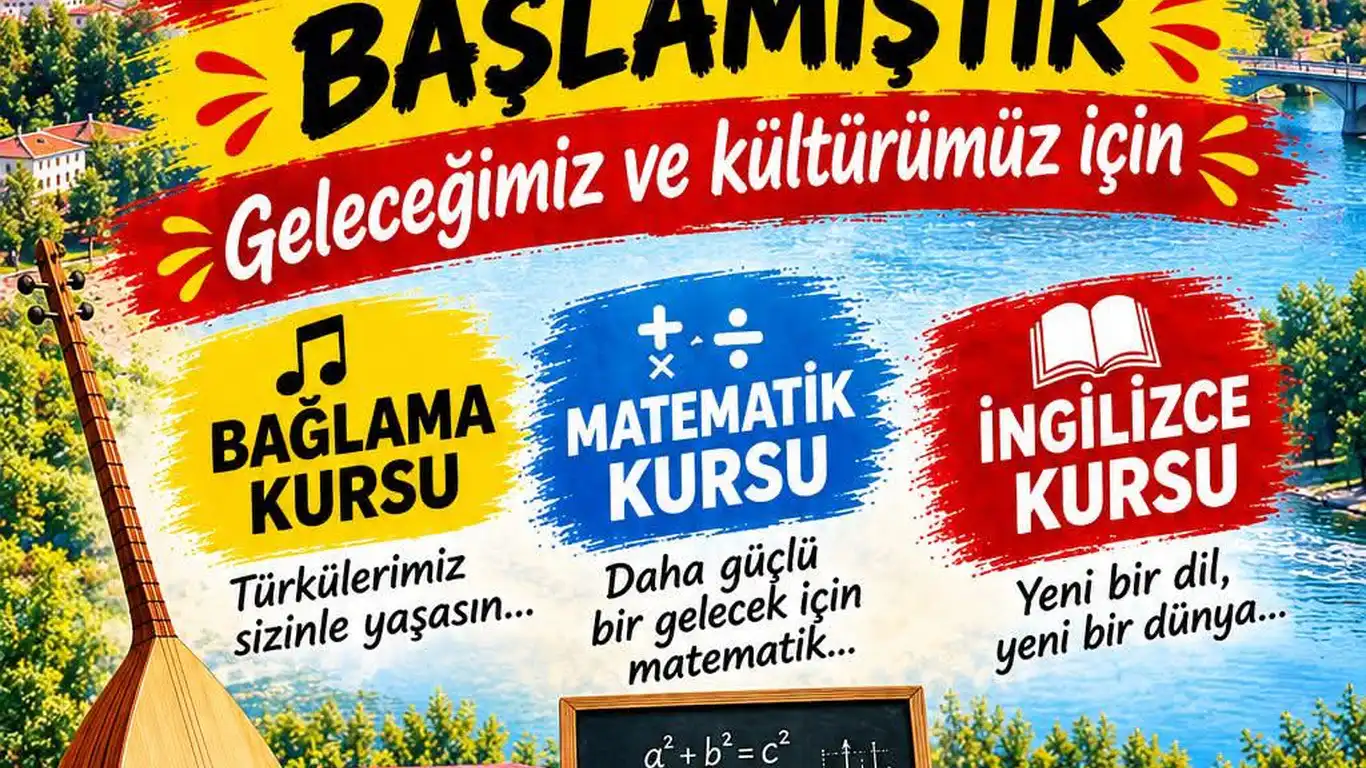 Erzincan'da PSAKD ve Cemevi'nde Bağlama, Matematik, İngilizce Kursları Başlıyor