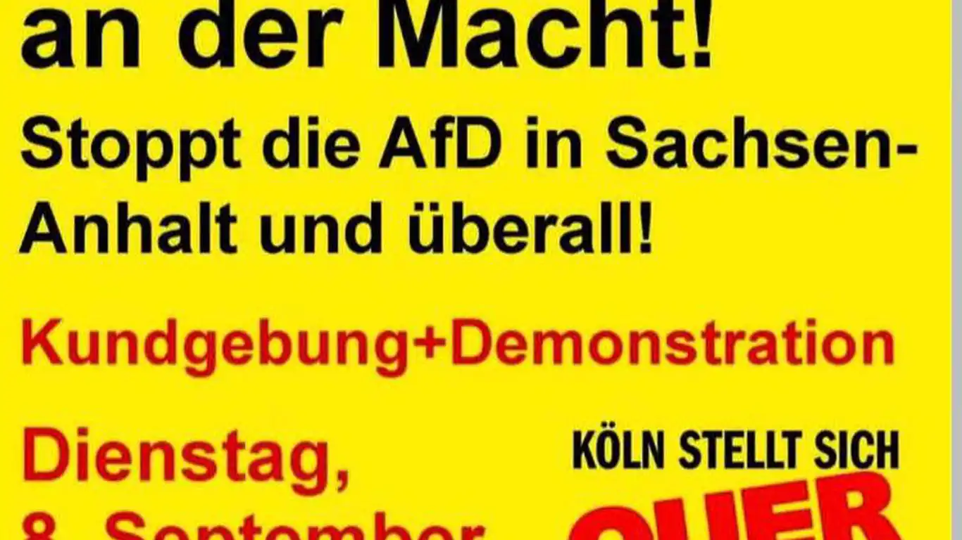Köln'de Aşırı Sağa Karşı Miting ve Yürüyüş Düzenlenecek