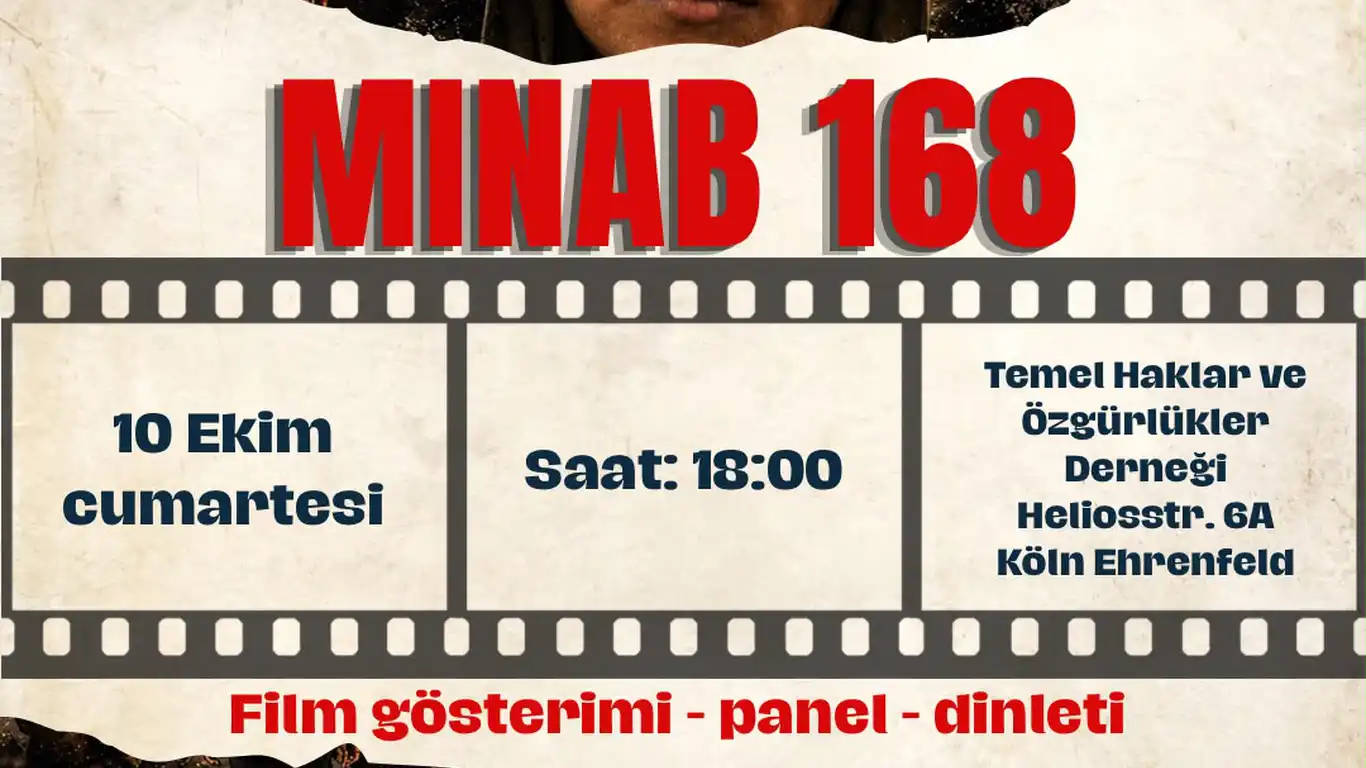 Köln'de MINAB 168 Etkinliği: Film Gösterimi, Panel ve Dinleti Yapılacak