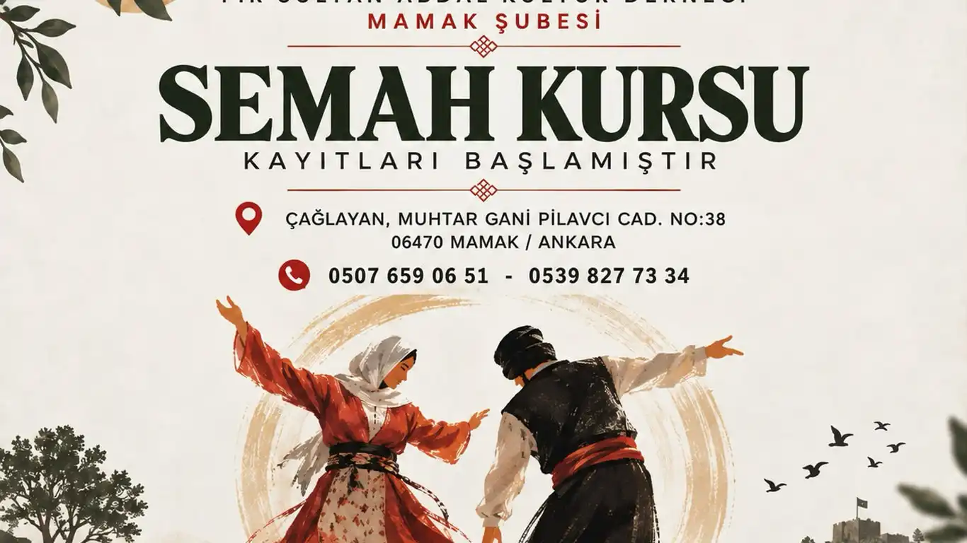 Mamak'ta Semah Kursu Kayıtları Başladı, Detaylar Açıklandı